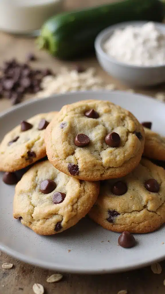 13 Irresistible Vegan Zucchini Recipes That Even Meat Lovers Will Enjoy! - 7. Zucchini Chocolate Chip Cookies