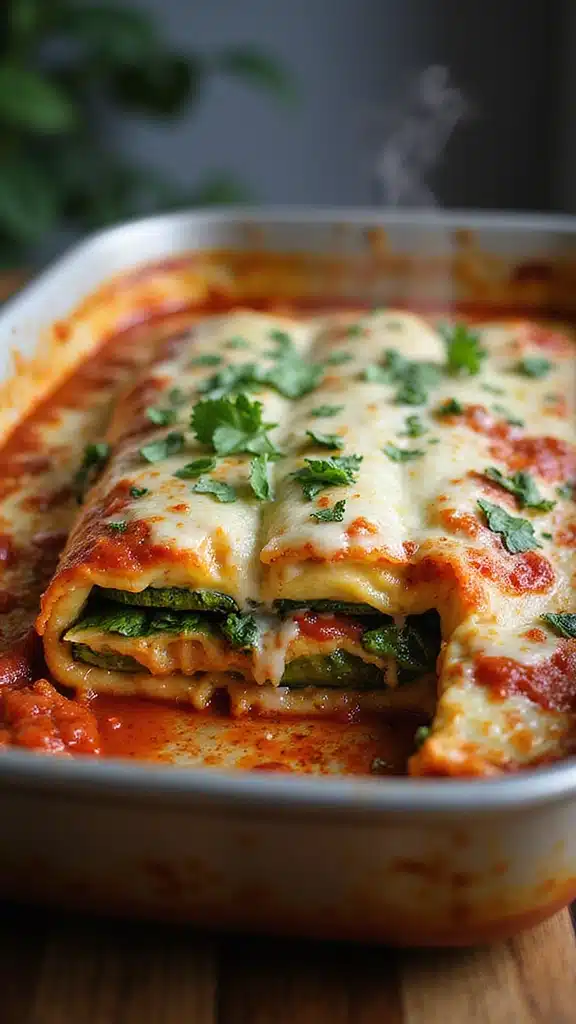 13 Irresistible Vegan Zucchini Recipes That Even Meat Lovers Will Enjoy! - 9. Zucchini and Spinach Lasagna