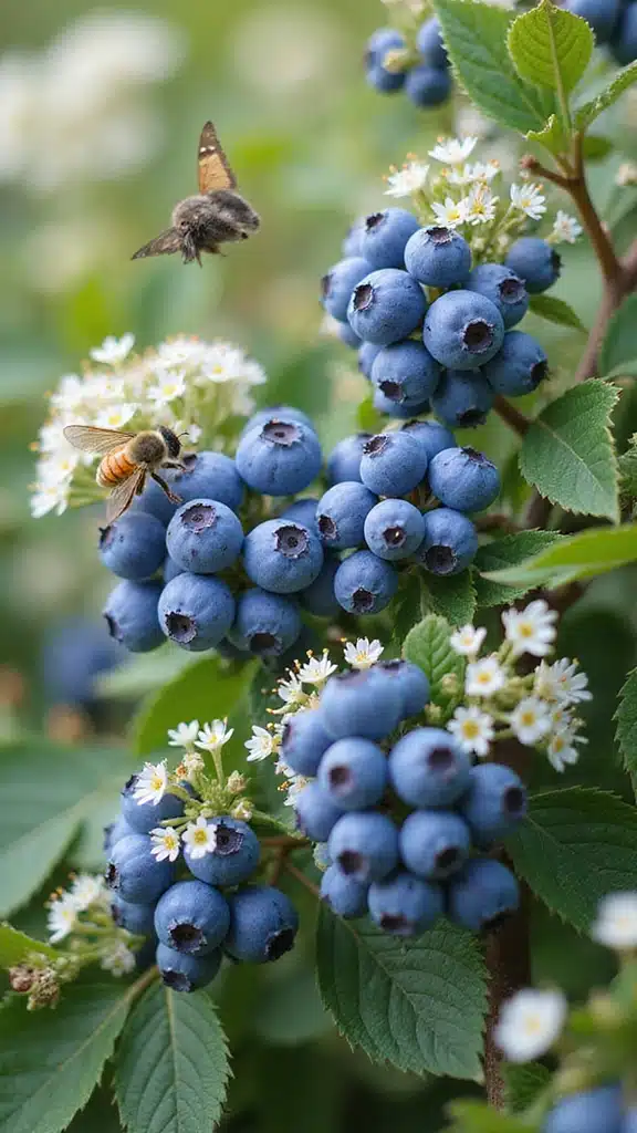 13 Stunning Trees and Shrubs That Pollinators Can't Resist! - 4. Blueberry Bush (Vaccinium spp.)