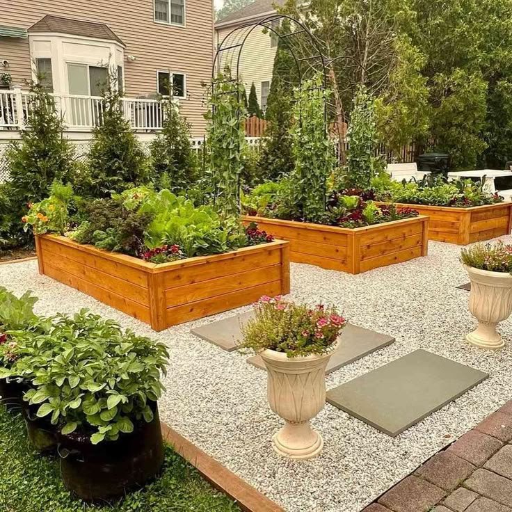 14 Smart Raised Garden Beds Layouts for Optimal Vegetable Growth - Garden Oasis: Spacious and Serene