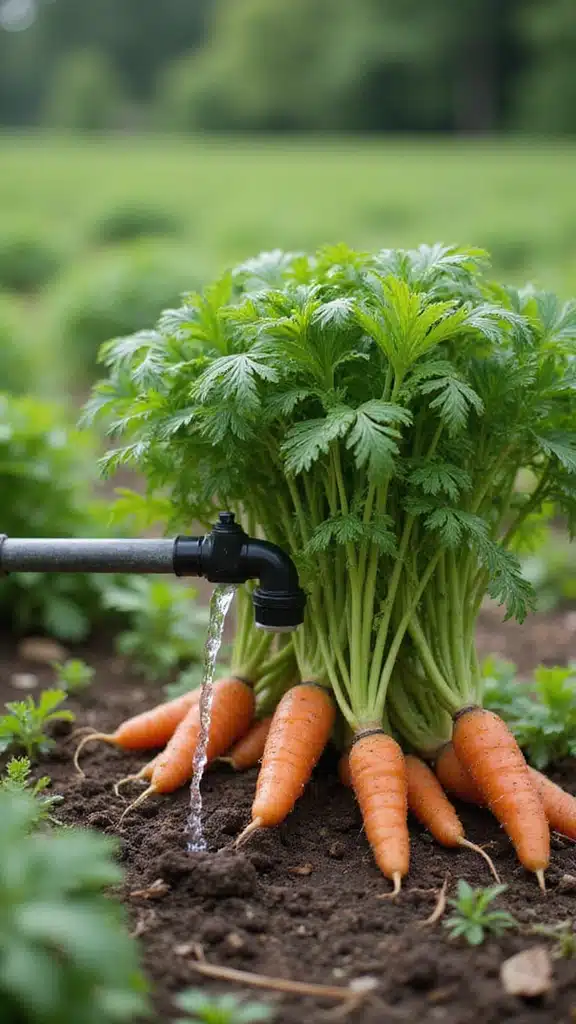 15 Beautiful Carrot Bed Ideas That Will Transform Your Garden - 12. Carrot Bed with Drip Irrigation