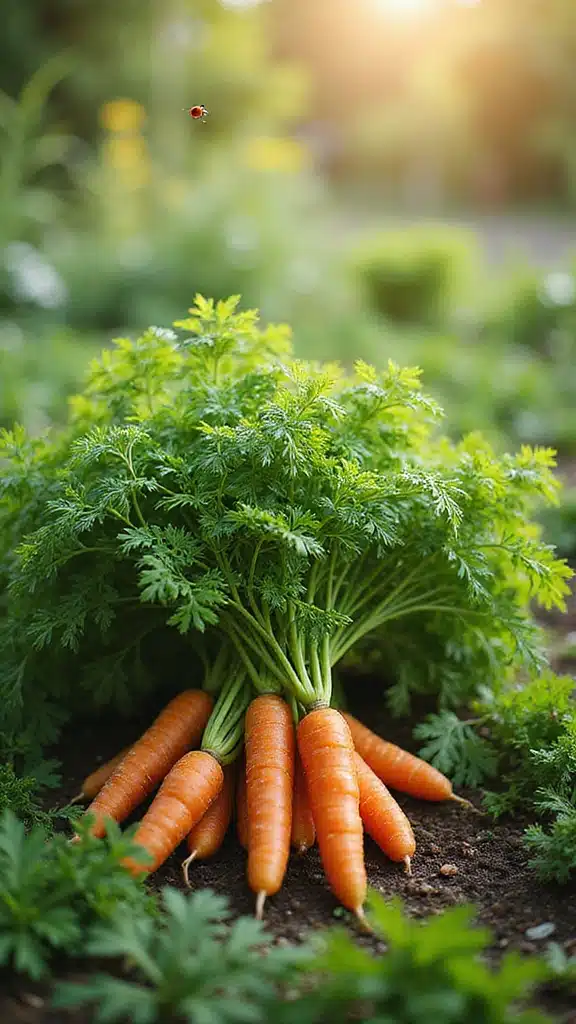 15 Beautiful Carrot Bed Ideas That Will Transform Your Garden - 6. Carrot Bed with Herb Companions