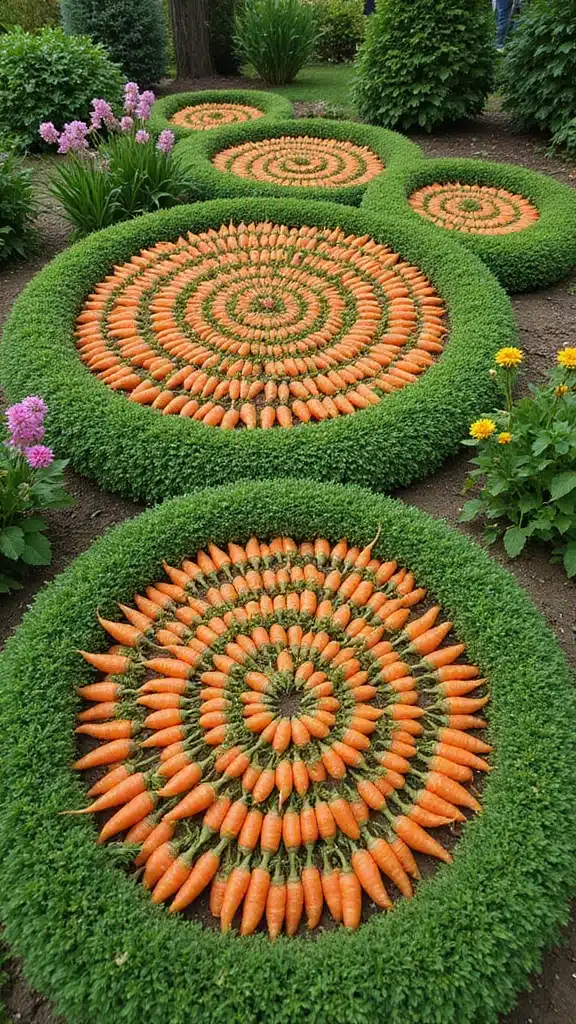 15 Beautiful Carrot Bed Ideas That Will Transform Your Garden - 7. Creative Carrot Bed Shapes
