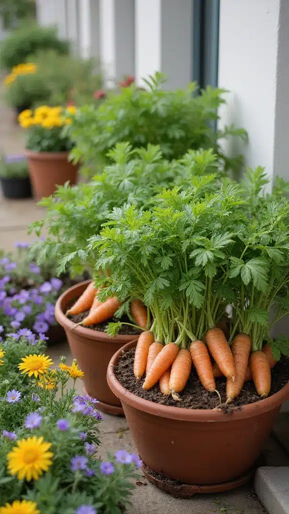 15 Beautiful Carrot Bed Ideas That Will Transform Your Garden - 9. Container Gardening for Carrots