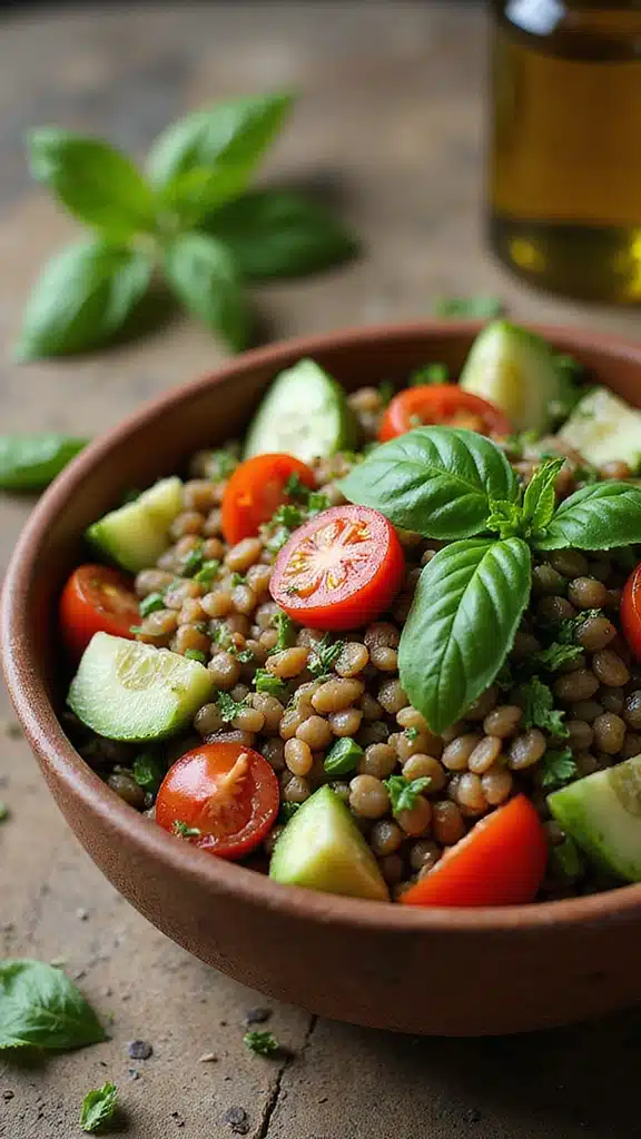 15 Fresh Basil Ideas That Will Make You Rethink Your Salad Game! - 13. Basil and Lentil Salad