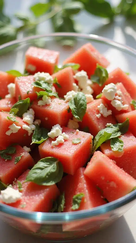 15 Fresh Basil Ideas That Will Make You Rethink Your Salad Game! - 3. Basil and Watermelon Salad
