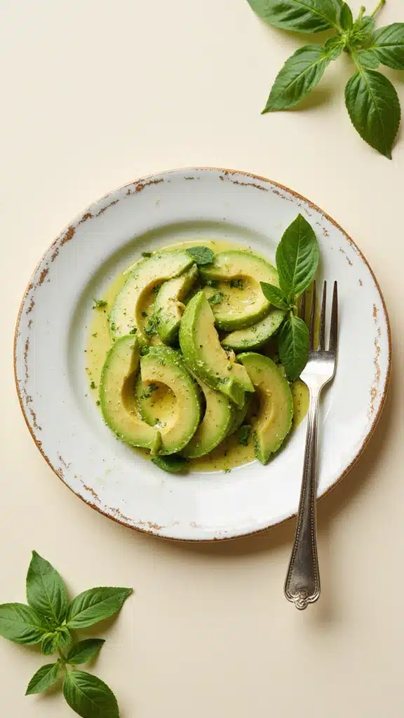 15 Fresh Basil Ideas That Will Make You Rethink Your Salad Game! - 4. Basil-Avocado Salad