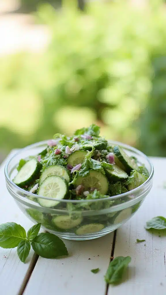 15 Fresh Basil Ideas That Will Make You Rethink Your Salad Game! - 8. Basil and Cucumber Salad