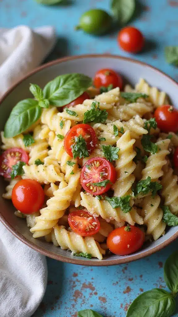 15 Fresh Basil Ideas That Will Make You Rethink Your Salad Game! - 9. Basil and Tomato Pasta Salad