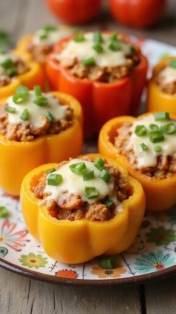 15 Quick and Delicious Stuffed Bell Peppers with Garden Veggies Ready in 30 Minutes! - 15. BBQ Chicken Stuffed Peppers