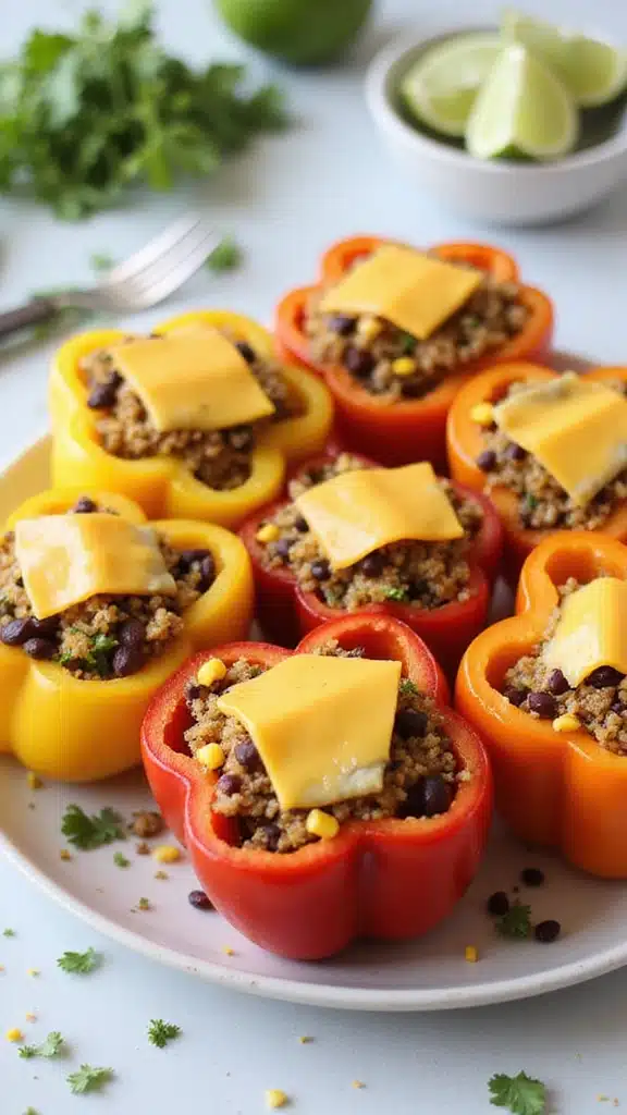 15 Quick and Delicious Stuffed Bell Peppers with Garden Veggies Ready in 30 Minutes! - 2. Southwest Quinoa Stuffed Bell Peppers