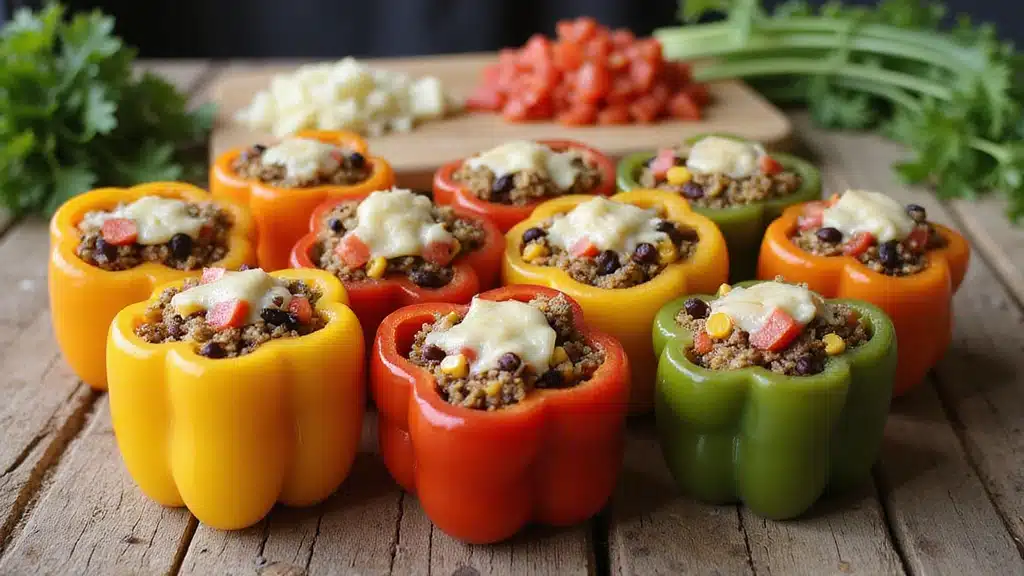 15 Quick and Delicious Stuffed Bell Peppers with Garden Veggies Ready in 30 Minutes!