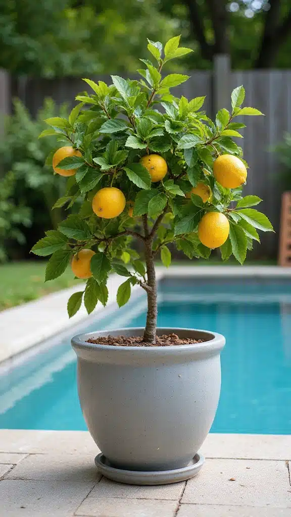 17 Breathtaking Plants Around Your Pool That'll Make You Feel Like You're on Vacation! - 14. Citrus Trees