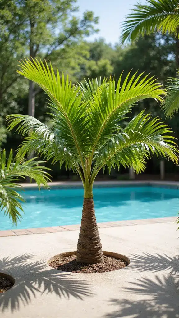 17 Breathtaking Plants Around Your Pool That'll Make You Feel Like You're on Vacation! - 2. Palm Trees