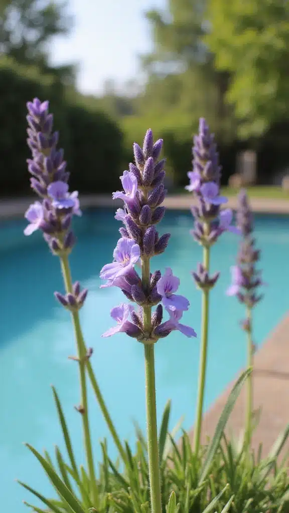 17 Breathtaking Plants Around Your Pool That'll Make You Feel Like You're on Vacation! - 4. Lavender