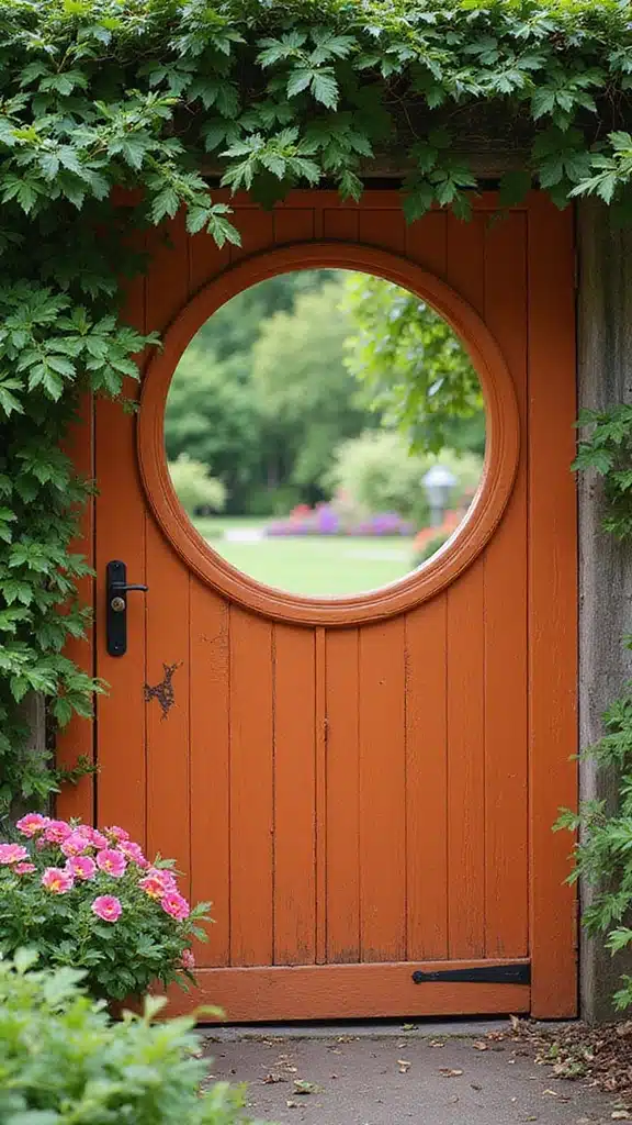 20 Stunning Farmhouse Entrance Gate Ideas That Will Make Your Neighbors Envy Your Garden! - 11. A Gate with a View