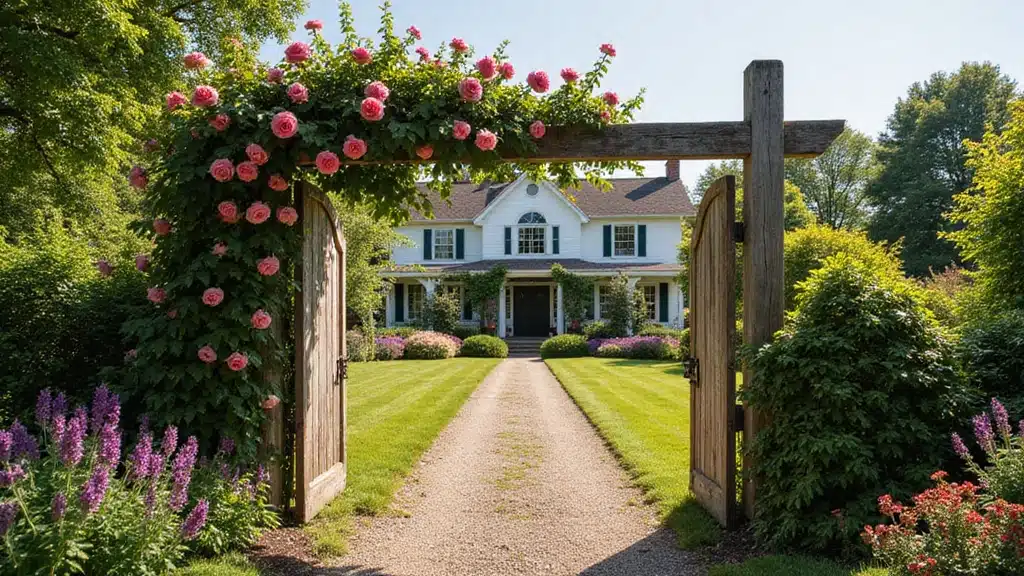 20 Stunning Farmhouse Entrance Gate Ideas That Will Make Your Neighbors Envy Your Garden!