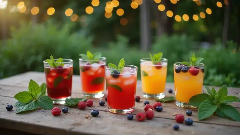 20 Stunning Garden-to-Glass Party Cocktails with Fresh Mint & Berries (Your Guests Will Rave!)