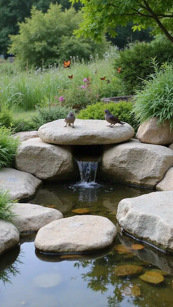21 Rustic Garden Inspirations You’ll Wish You Knew Sooner (Get Ready for #5!) - 11. Natural Stone Features