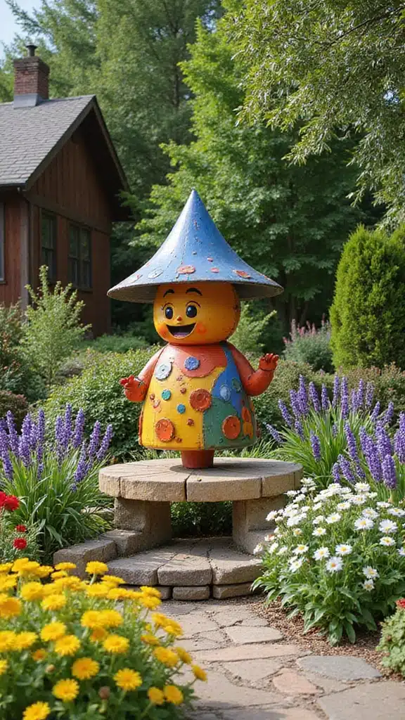 21 Rustic Garden Inspirations You’ll Wish You Knew Sooner (Get Ready for #5!) - 14. Garden Art Installations