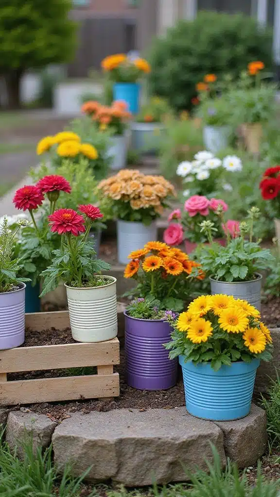 21 Rustic Garden Inspirations You’ll Wish You Knew Sooner (Get Ready for #5!) - 18. Recycled Planters