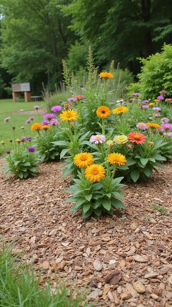 21 Rustic Garden Inspirations You’ll Wish You Knew Sooner (Get Ready for #5!) - 19. Natural Mulch