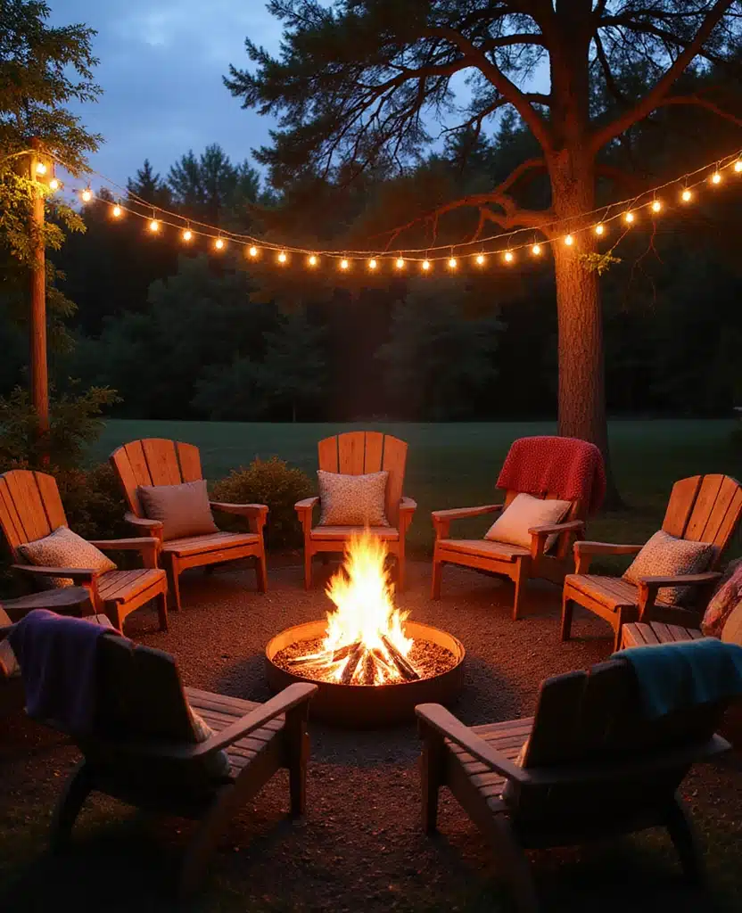 20+ Quick Gardening Tips to Get Your Yard Ready for 4th of July Celebrations - 11. Create a Cozy Bonfire Space