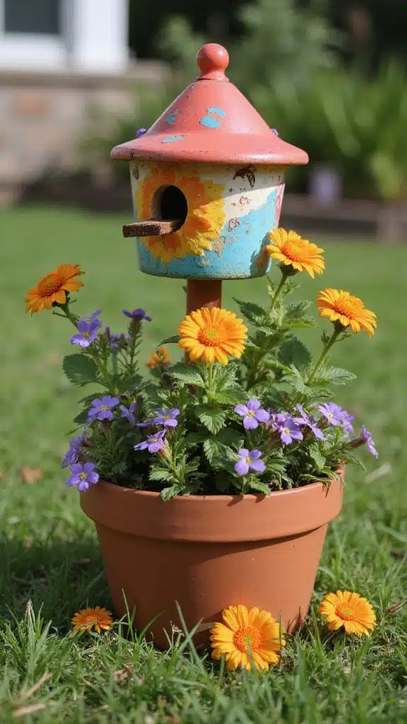 30 Stunning Flower Pot Designs Painted to Brighten Your Garden (You Won't Believe #15!) - 15. You Won't Believe This Surprise Design!