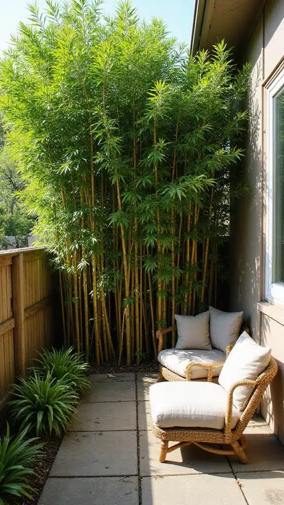 20 Outdoor Privacy Trees and Hedges That'll Make Your Small Yard Feel Huge! - 3. Bamboo