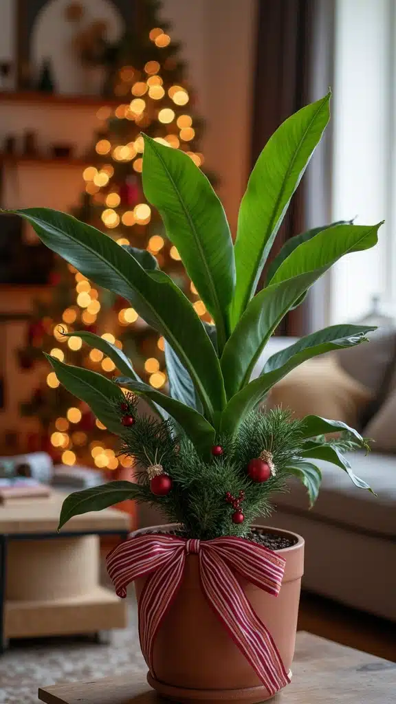 22 Stylish Snake Plant Ideas That Are Absolutely on Trend Right Now - 15. Seasonal Decor: Snake Plants for Every Holiday