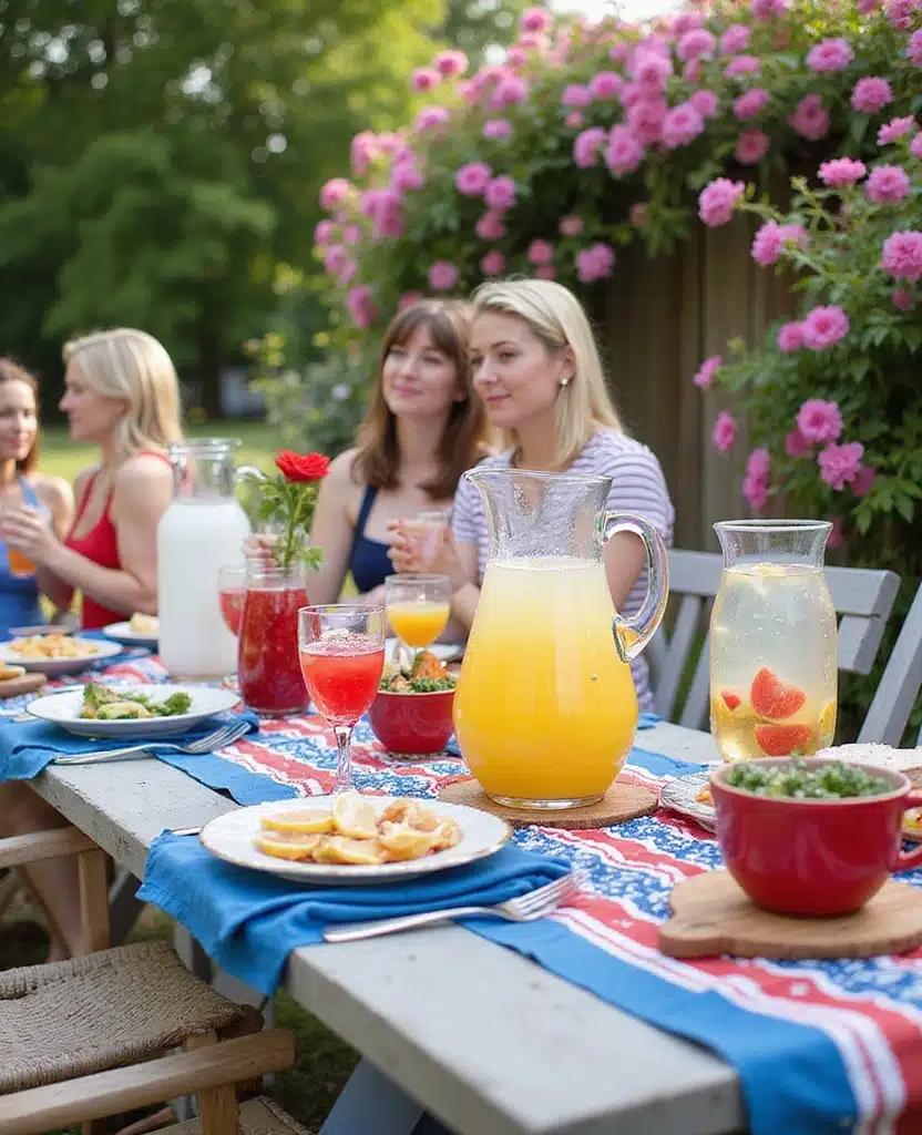 20+ Quick Gardening Tips to Get Your Yard Ready for 4th of July Celebrations - 17. Set Up a Refreshment Station