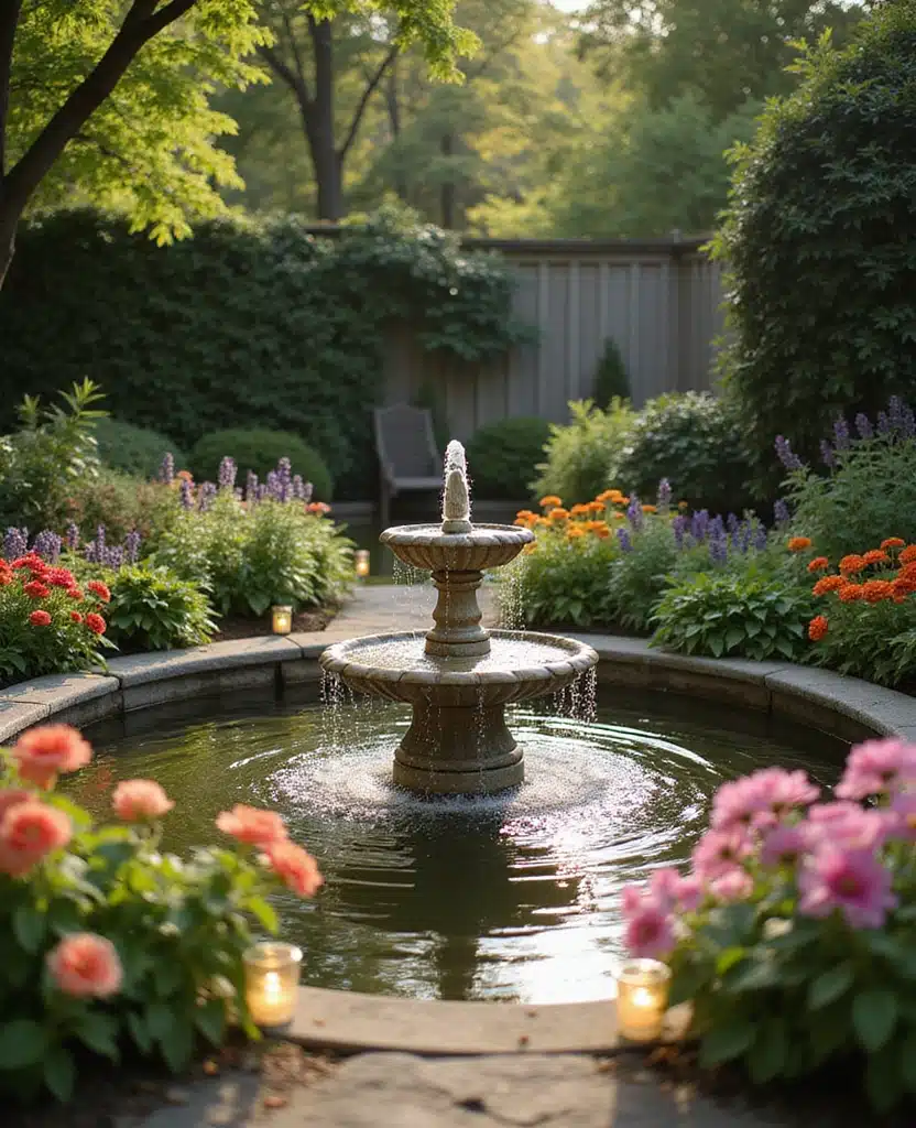 20+ Quick Gardening Tips to Get Your Yard Ready for 4th of July Celebrations - 20. Install a Water Feature
