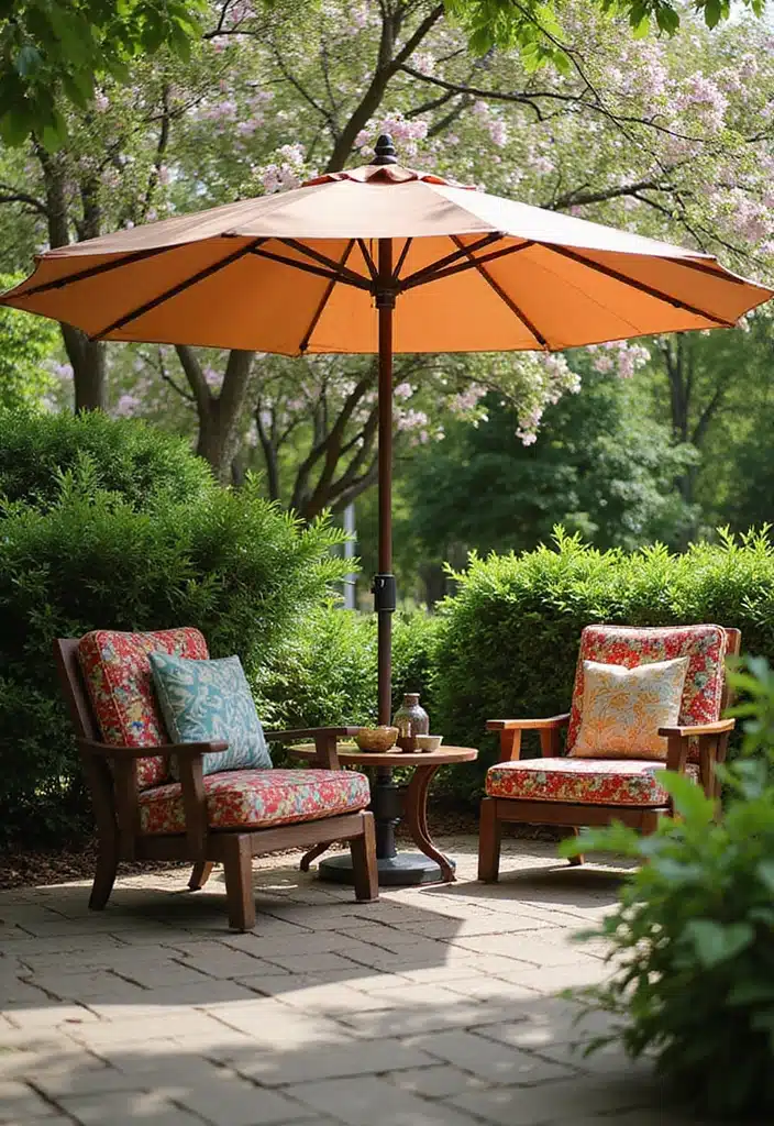 20+ Quick Gardening Tips to Get Your Yard Ready for 4th of July Celebrations - 5. Plan for Shade and Seating