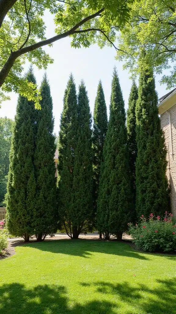 20 Outdoor Privacy Trees and Hedges That'll Make Your Small Yard Feel Huge! - 11. Cypress Trees
