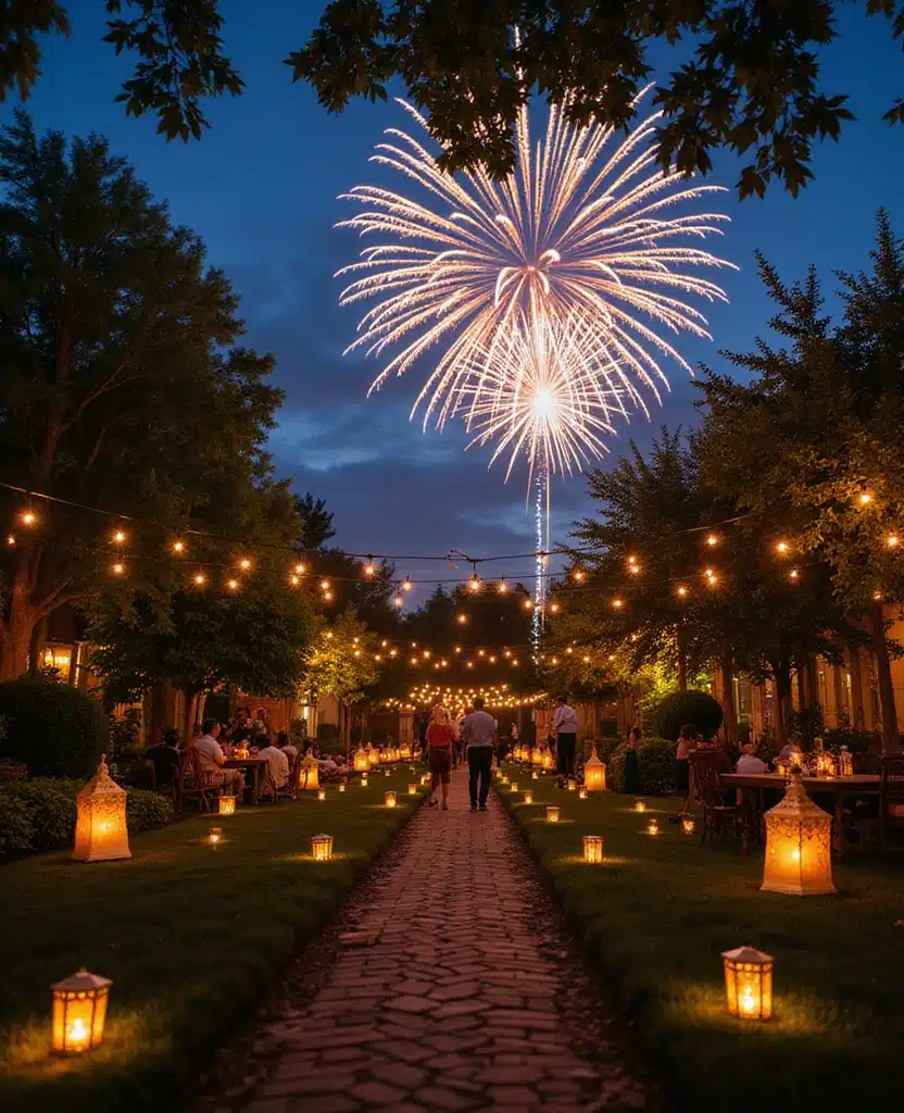 20+ Quick Gardening Tips to Get Your Yard Ready for 4th of July Celebrations - 18. Incorporate Fireworks-Inspired Elements