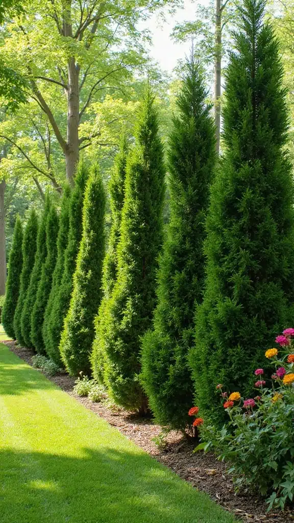 20 Outdoor Privacy Trees and Hedges That'll Make Your Small Yard Feel Huge! - 4. Arborvitae