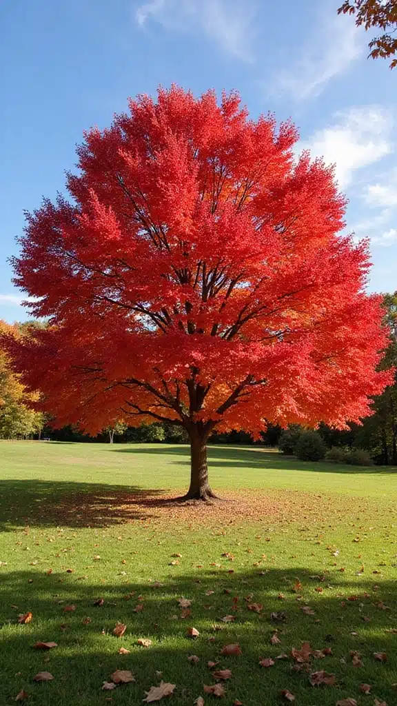 11 Beautiful Flowering Trees That Stay Small and Stunning! - 10. Red Maple (Acer rubrum)