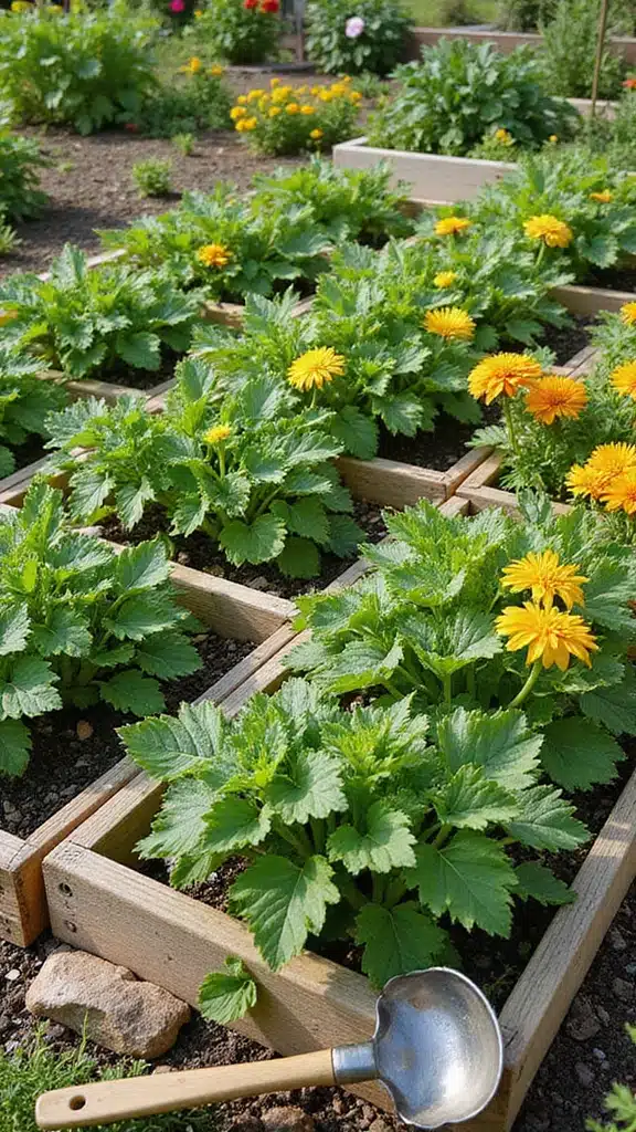 Beginner's Guide: 10 Easy Zucchini Garden Designs That Anyone Can Create! - 4. Square Foot Zucchini Garden