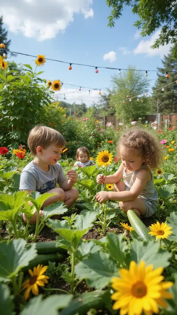 Beginner's Guide: 10 Easy Zucchini Garden Designs That Anyone Can Create! - 9. Kids' Zucchini Garden