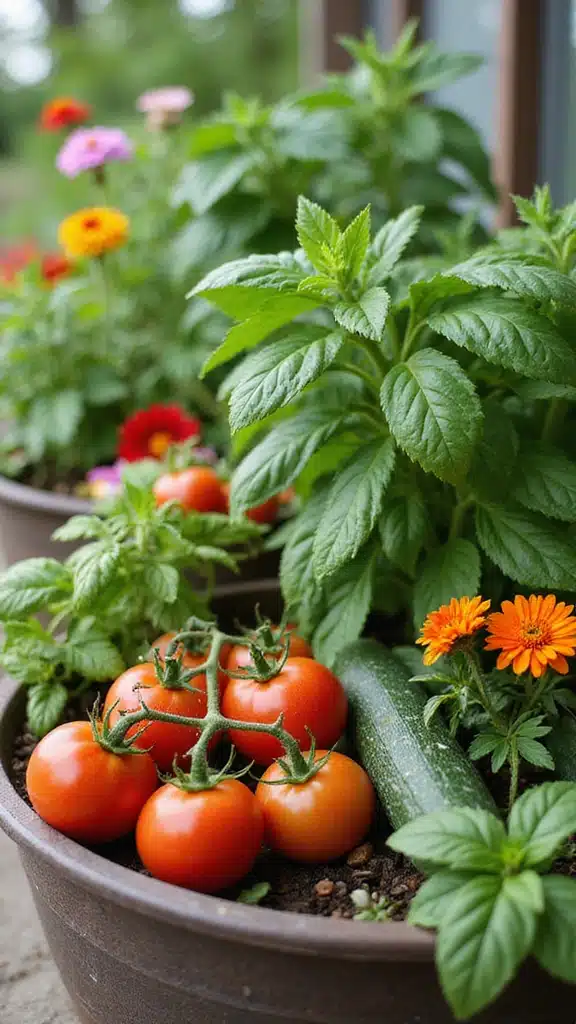 Step By Step Guide: How to Create a Thriving Container Vegetable Garden in Any Space - 10. Companion Planting Benefits