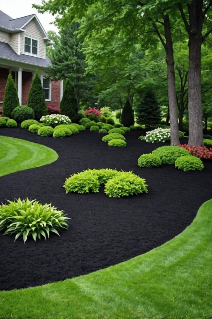 The Ultimate Guide to Stunning 10 Mulch Landscaping Ideas for Your Garden - 5. Vibrant Ground Cover with Mulch Accents
