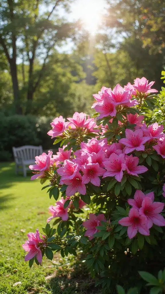 14 Evergreen Shrubs for a Low-Maintenance Garden (Say Goodbye to Seasonal Stress!) - 9. Azalea (Rhododendron spp.)
