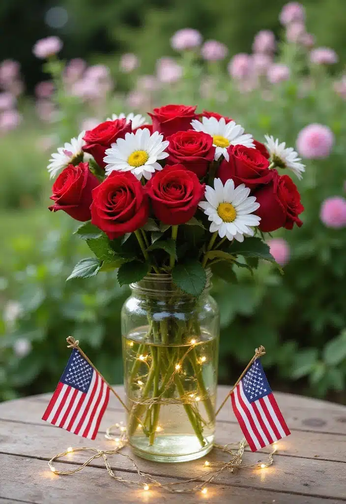 20+ Quick Gardening Tips to Get Your Yard Ready for 4th of July Celebrations - 2. Create Eye-Catching Centerpieces