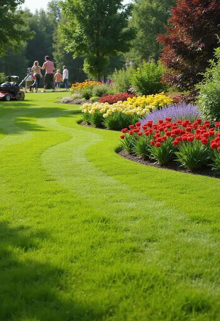 20+ Quick Gardening Tips to Get Your Yard Ready for 4th of July Celebrations - 3. Mow and Trim for a Neat Appearance