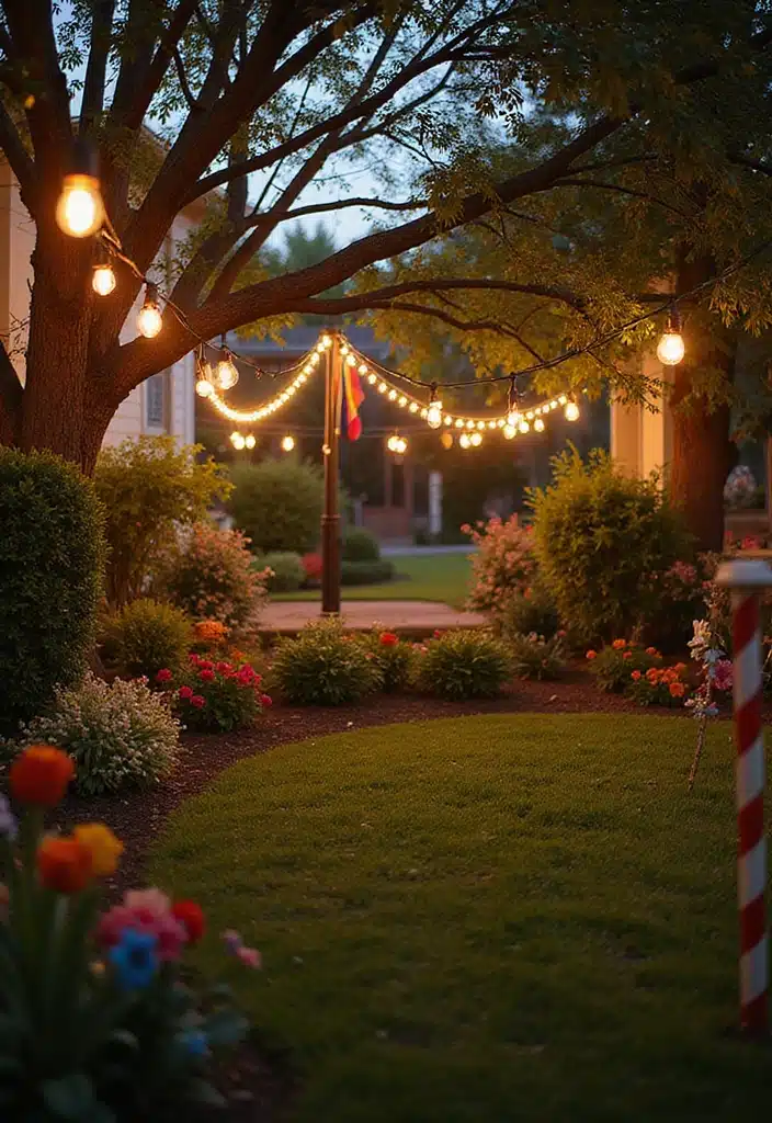 20+ Quick Gardening Tips to Get Your Yard Ready for 4th of July Celebrations - 4. Add Festive Decorations