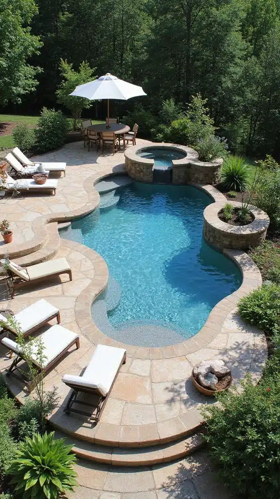 19 Luxury Pool Landscape Designs That Will Make Your Backyard Look Like a Resort! - 11. Multi-Level Decking