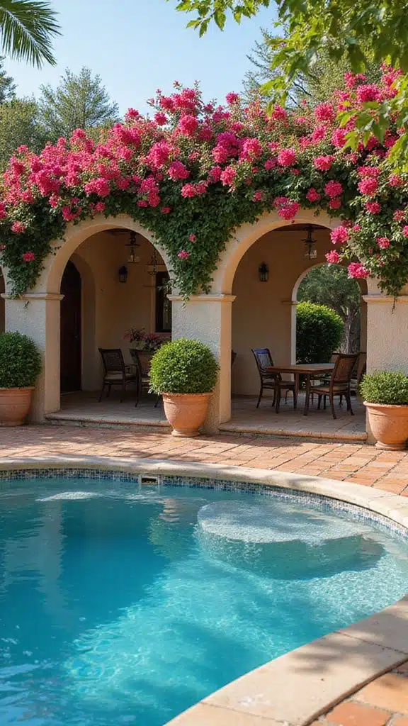 19 Luxury Pool Landscape Designs That Will Make Your Backyard Look Like a Resort! - 4. Mediterranean Elegance