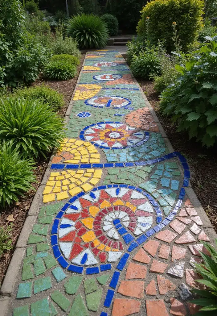 20 Unbelievably Fun DIY Garden Projects That Will Transform Your Outdoor Space! - 12. Garden Mosaics