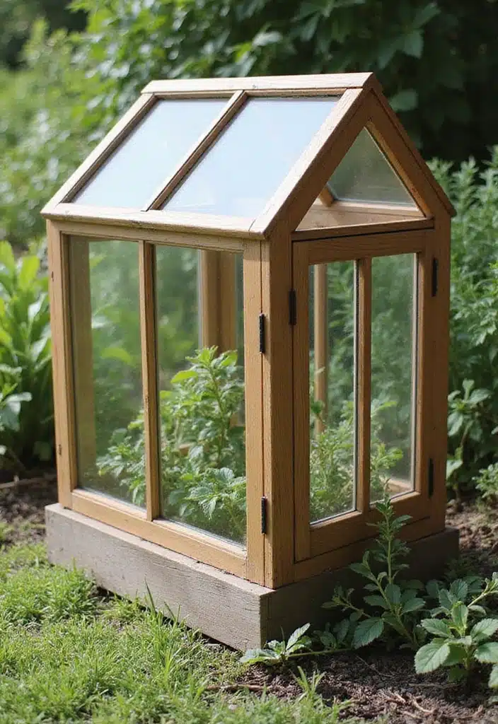 20 Unbelievably Fun DIY Garden Projects That Will Transform Your Outdoor Space! - 18. Mini Greenhouse