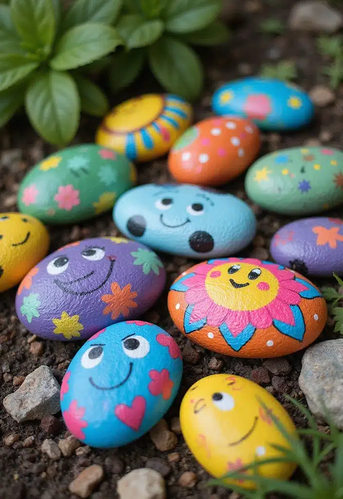 20 Unbelievably Fun DIY Garden Projects That Will Transform Your Outdoor Space! - 9. Painted Rocks